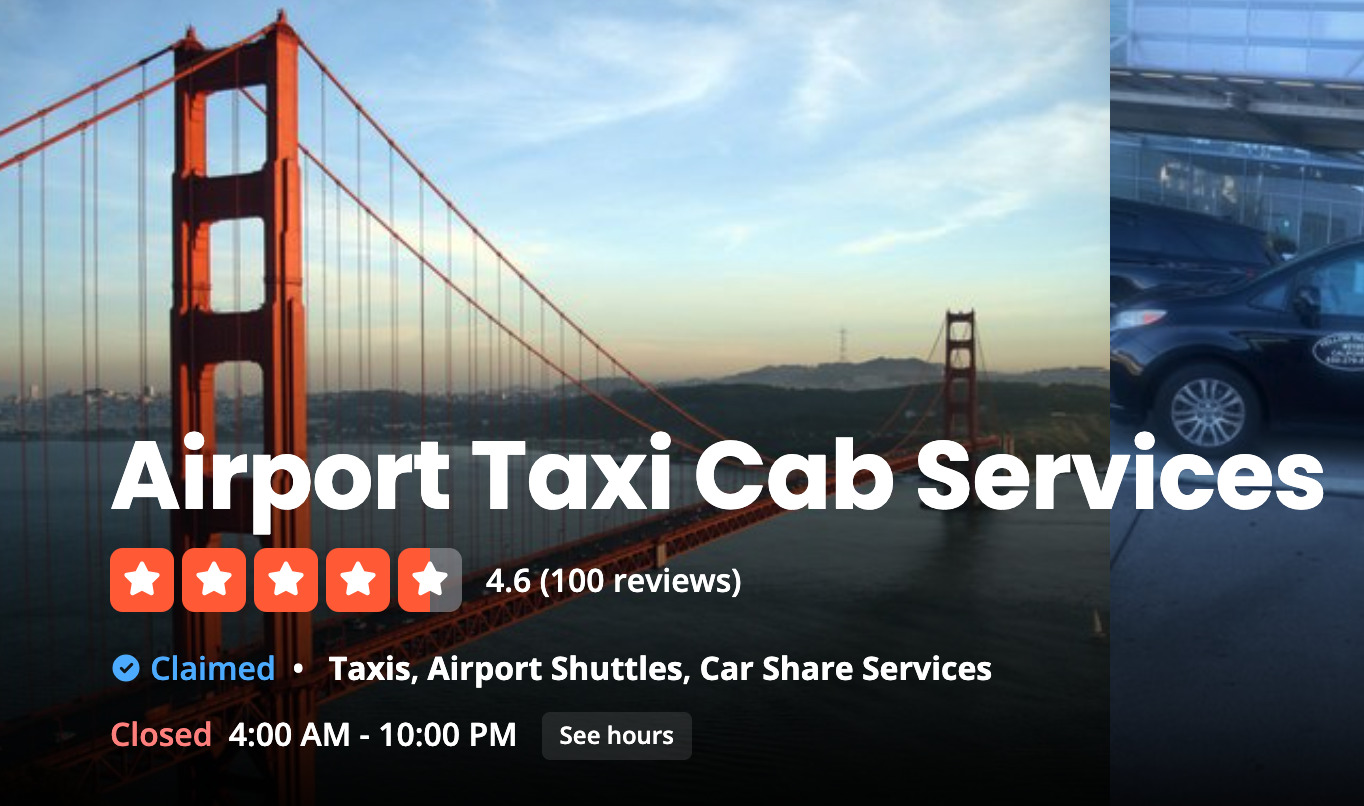 Airport Taxi Cab Services SF Reviews